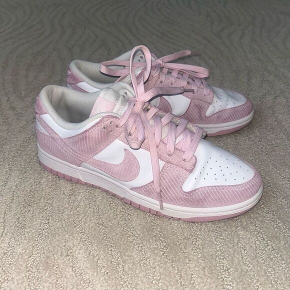 Nike Pink Corduroy Dunks 11 - Picture 1 of 5